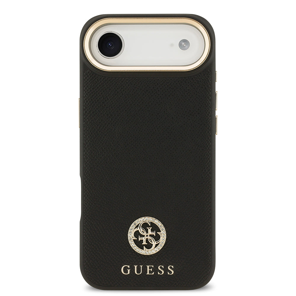 iPhone 17 Air Kılıf Guess Orjinal Lisanslı M-safe Şarj Özellikli Grained Yazı ve Taşlı 4G Logolu Kılıf iPhone 17 Air Kılıf Guess Orjinal Lisanslı M-safe Şarj Özellikli Grained Yazı ve Taşlı 4G Logolu Kılıf